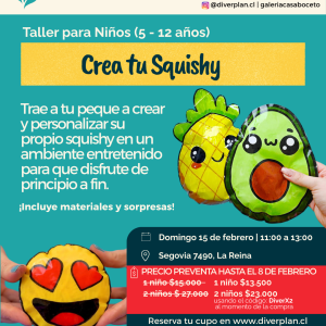 PREVENTA Taller Infantil: Crea tu Squishy